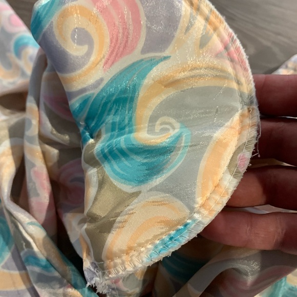 VTG 80’s core blouse by Notations with scarf neck wrap M - Picture 11 of 11